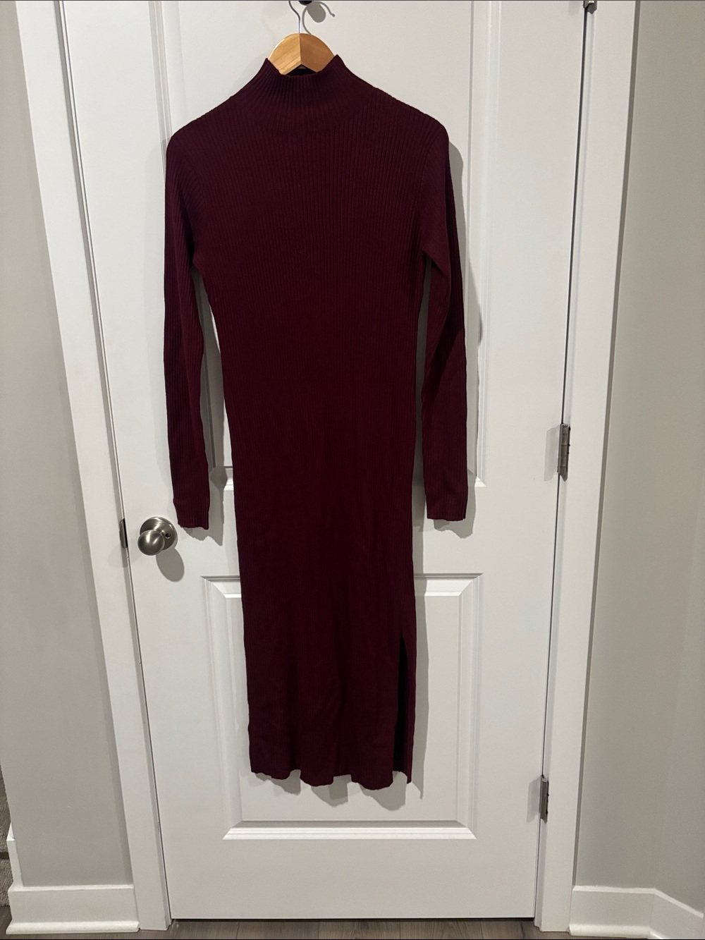 Merritt Easy Long Sleeve Rib Sweater Dress - Picture 4 of 7